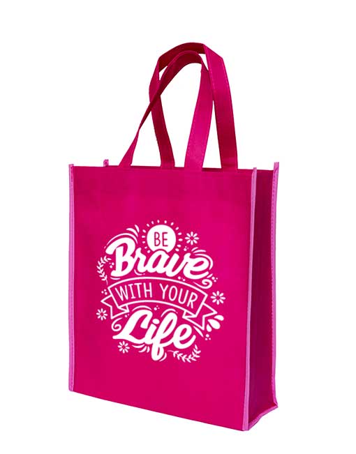 mix color non woven bag - magenta