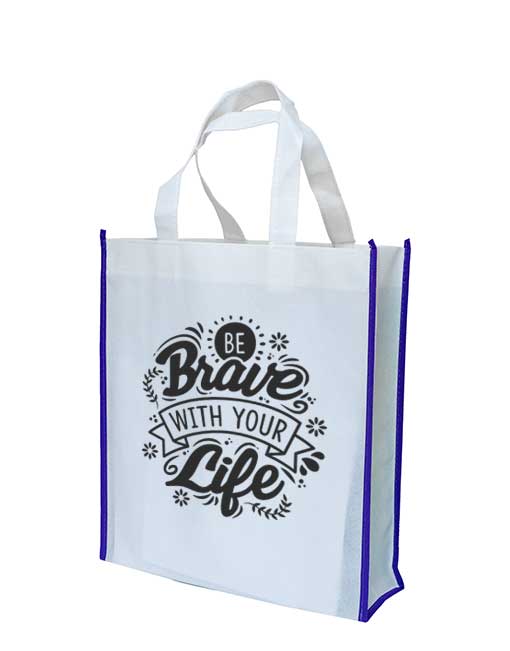 mix color non woven bag - white